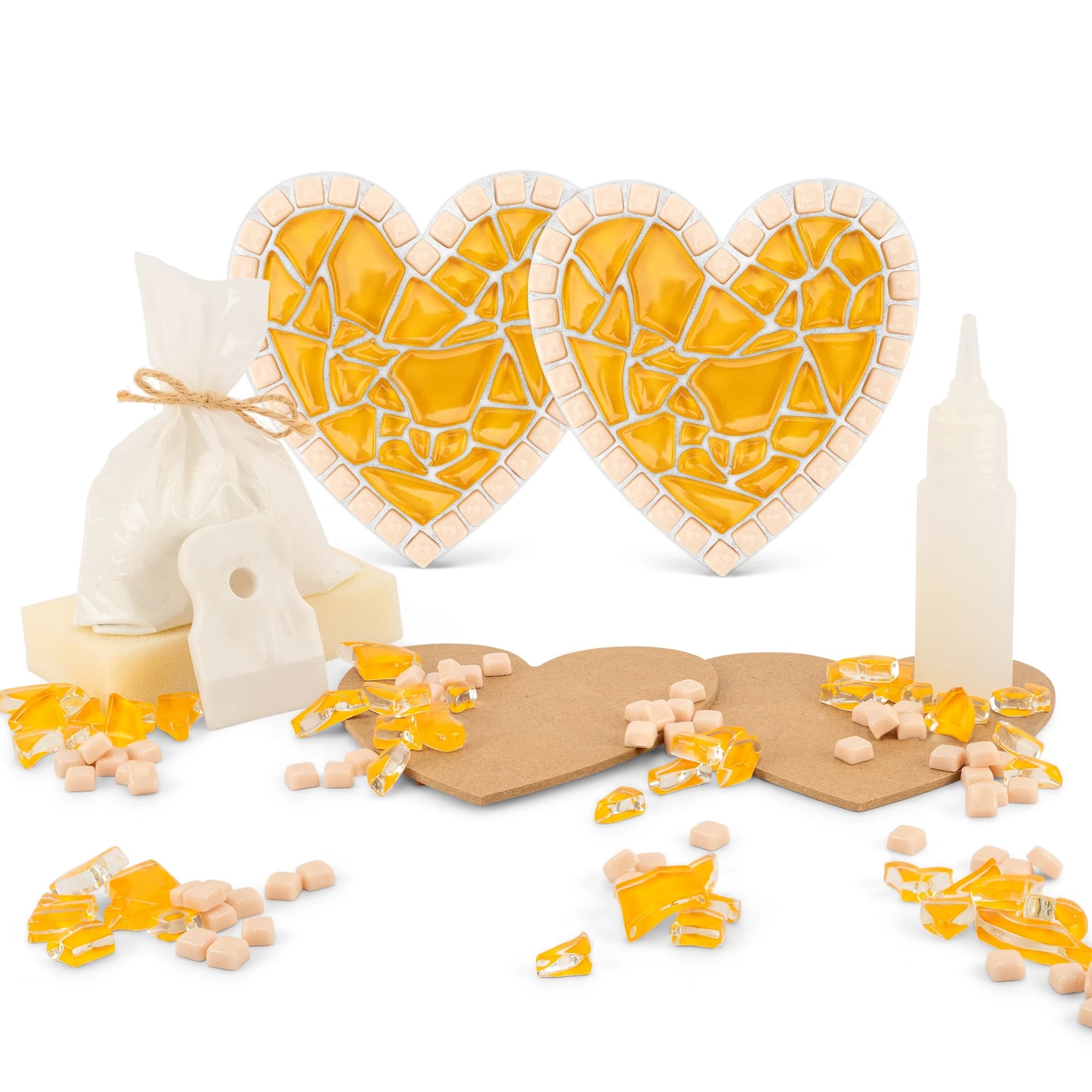 Made With Love Marigold Heart Coaster Kit