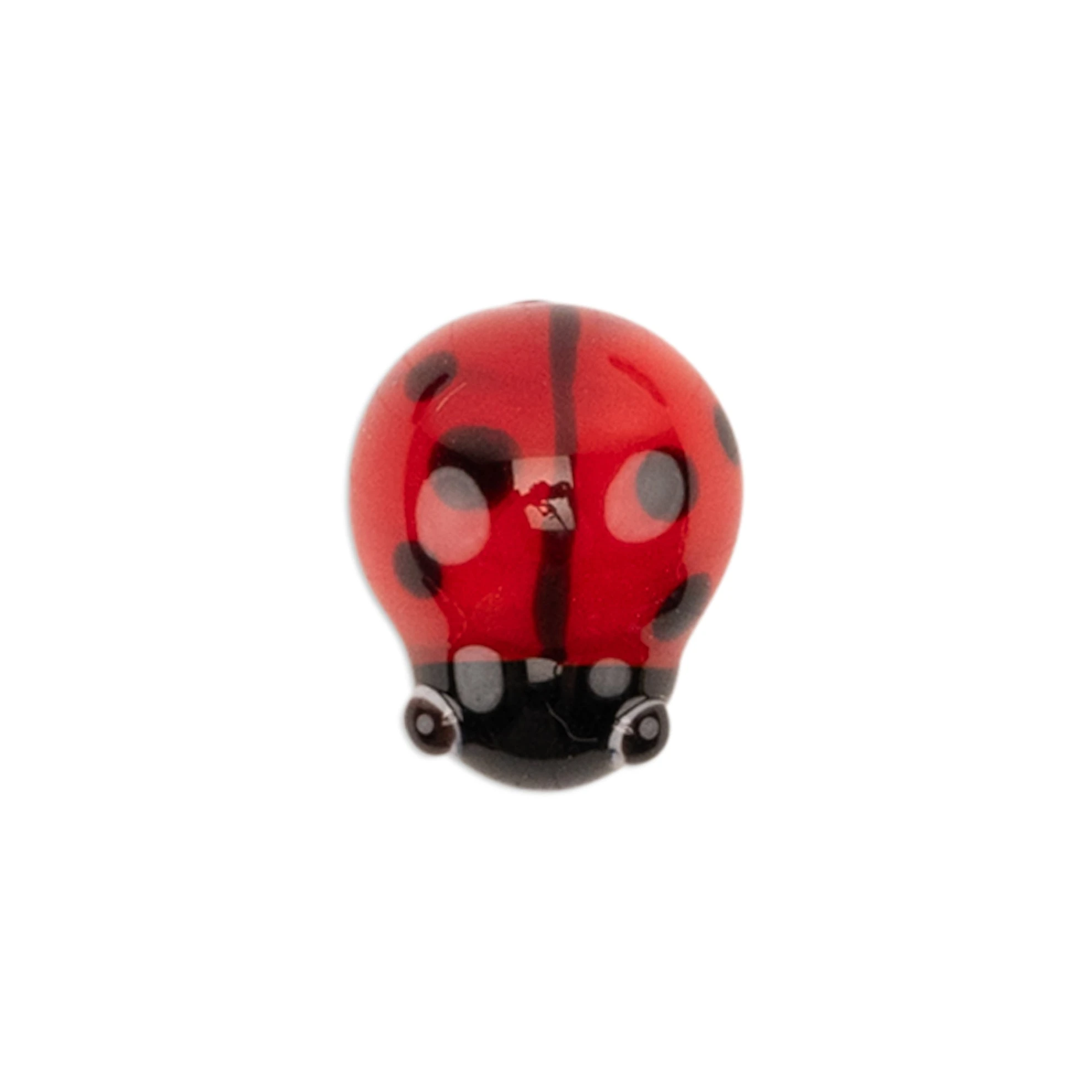 Red Ladybird Handmade Glass Mosaic Embellishment - 1 pc thumbnail 2