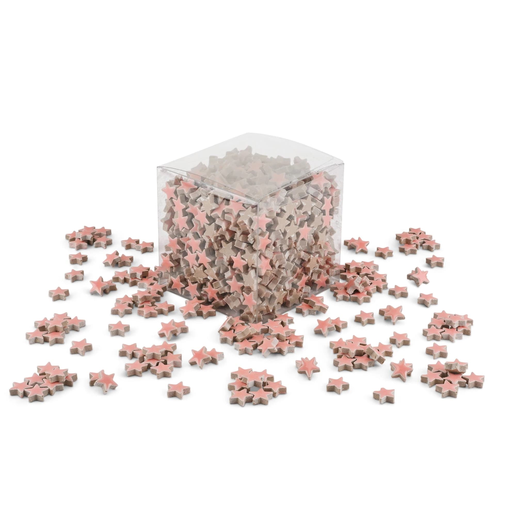 Pink Star Shaped Ceramic Tiles 800g