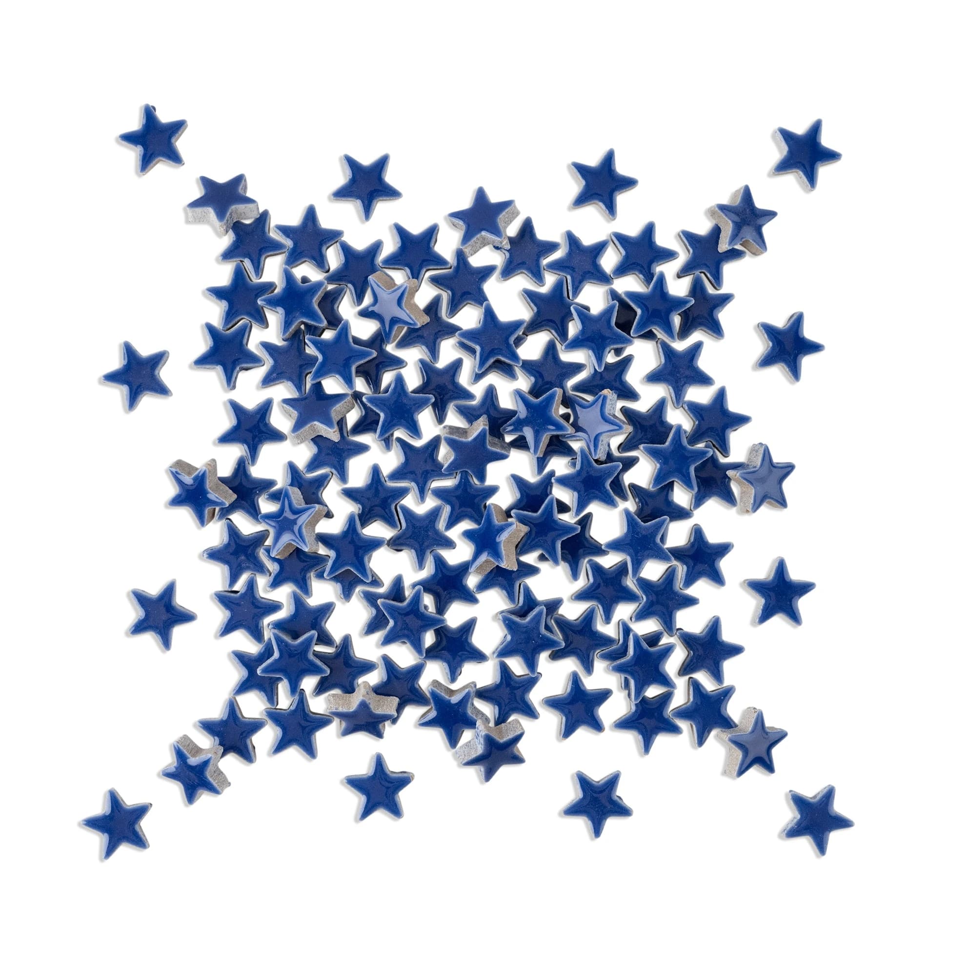 Dark Blue Star Shaped Ceramic Tiles 800g thumbnail 2
