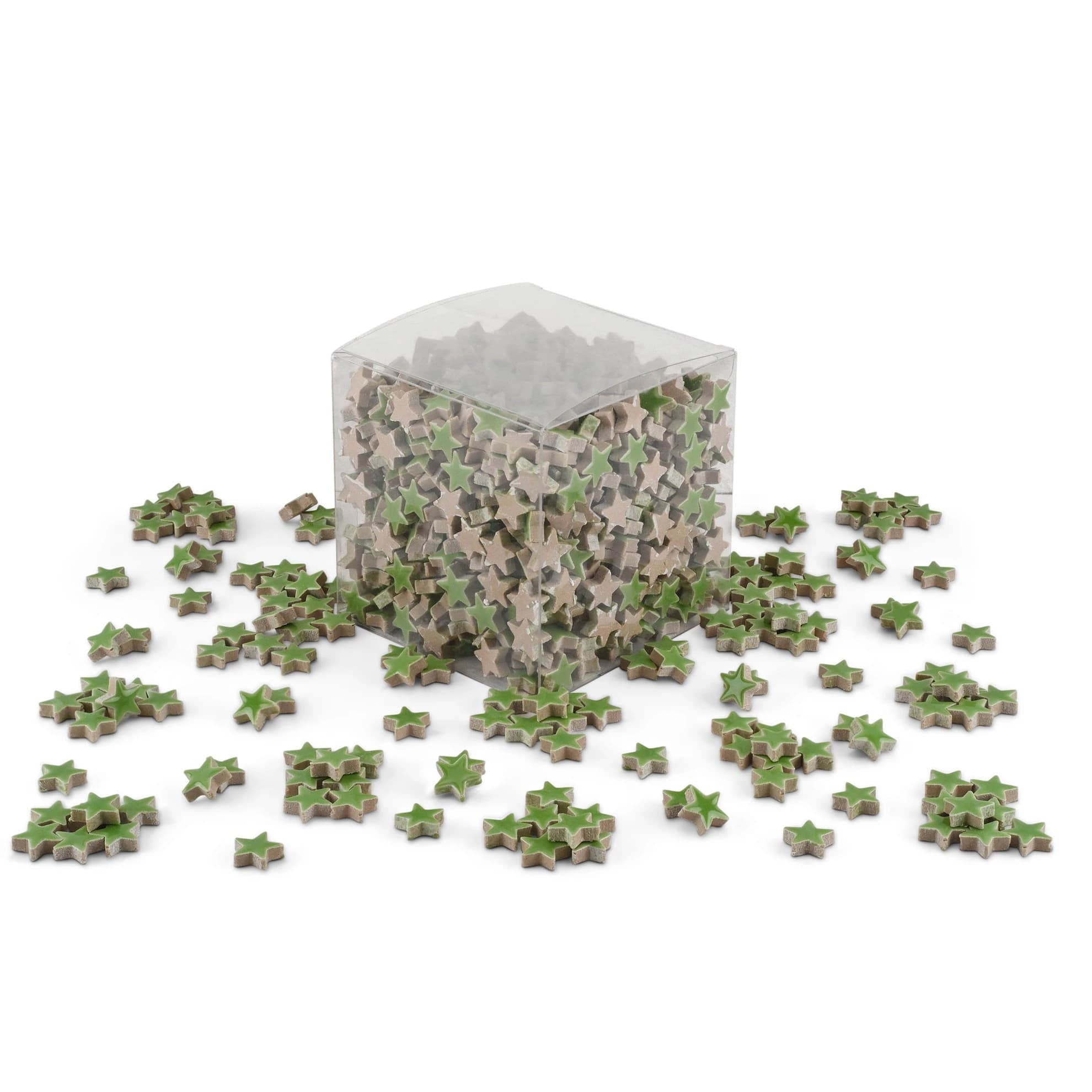 Green Star Shaped Ceramic Tiles 800g