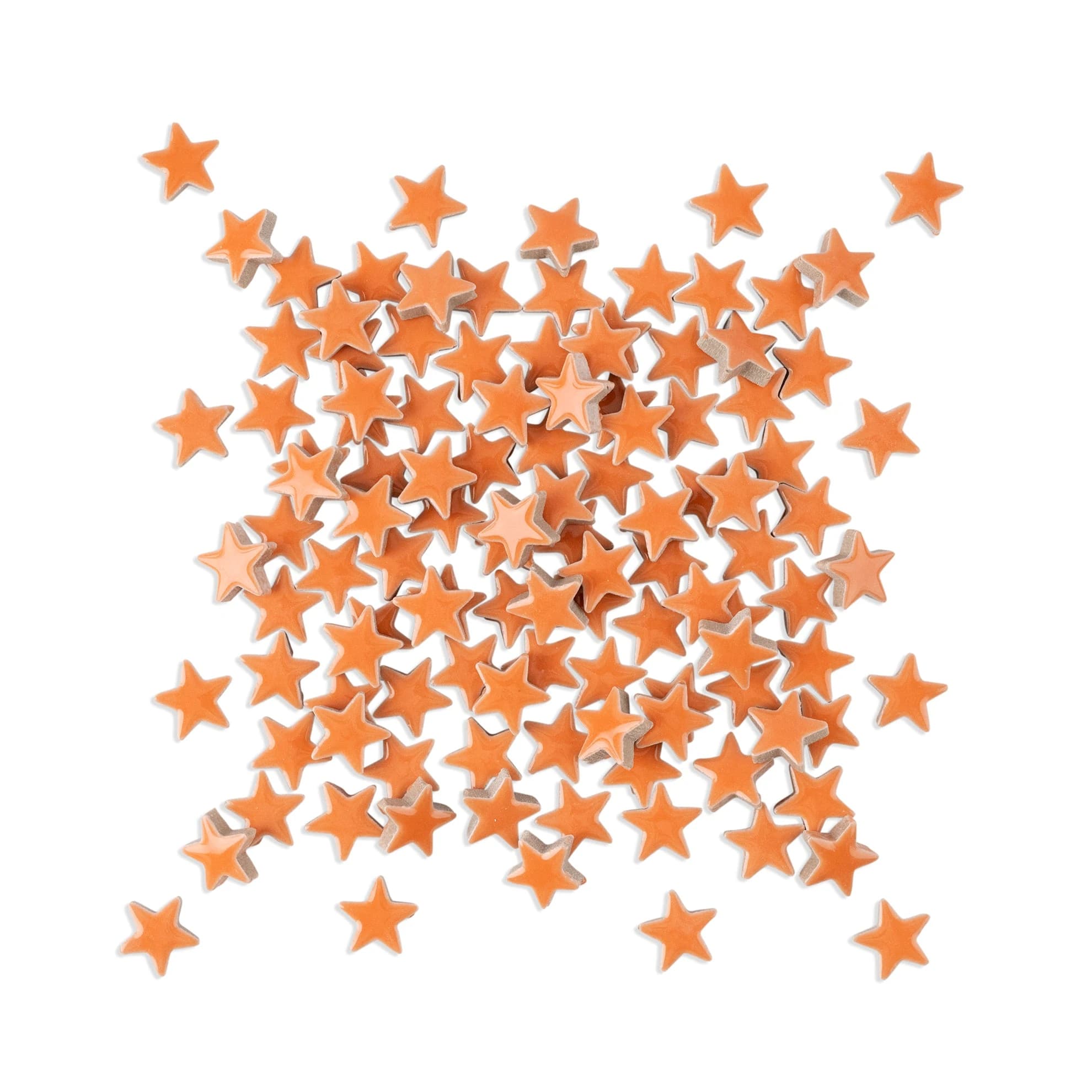 Orange Star Shaped Ceramic Tiles 800g thumbnail 2