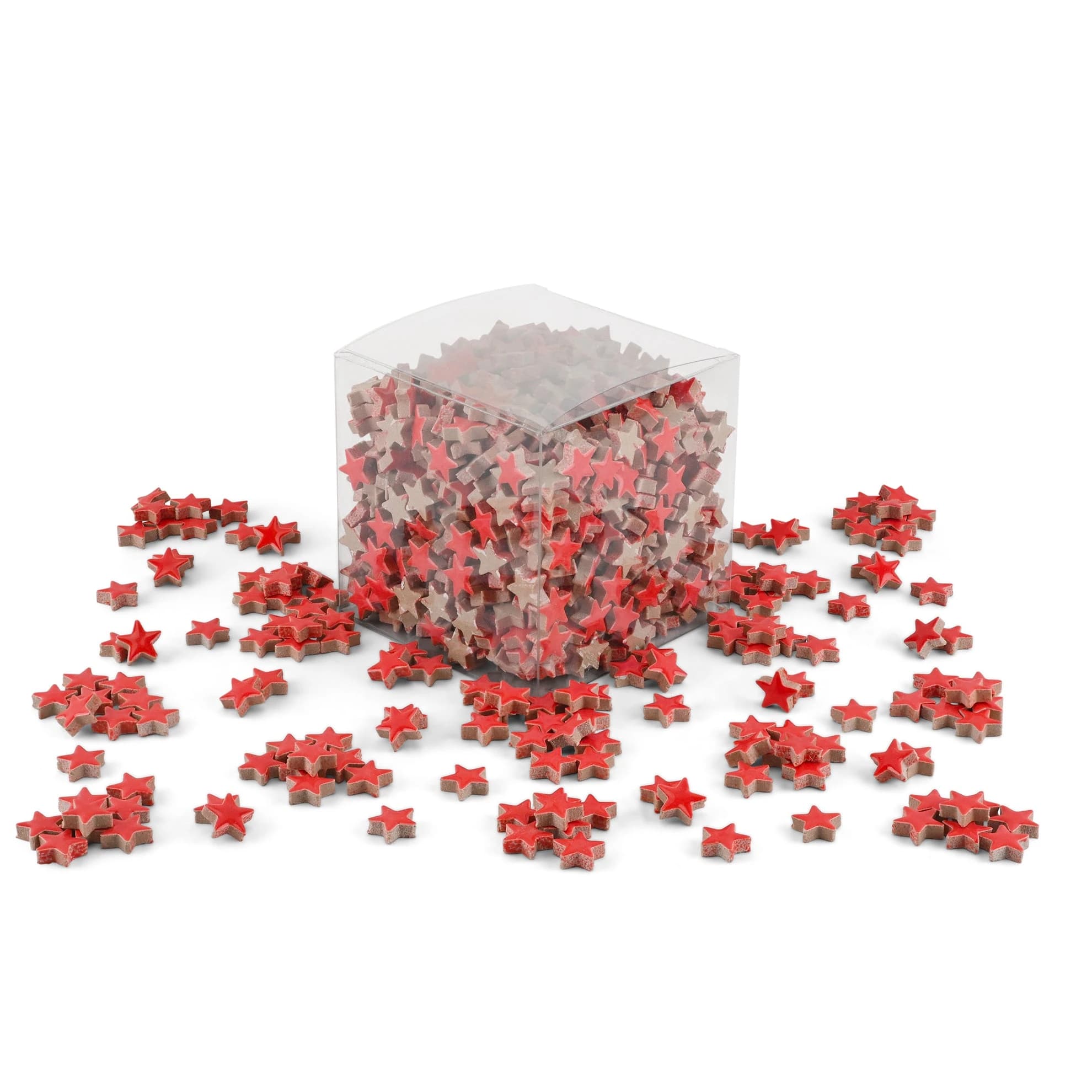 Red Star Shaped Ceramic Tiles 800g