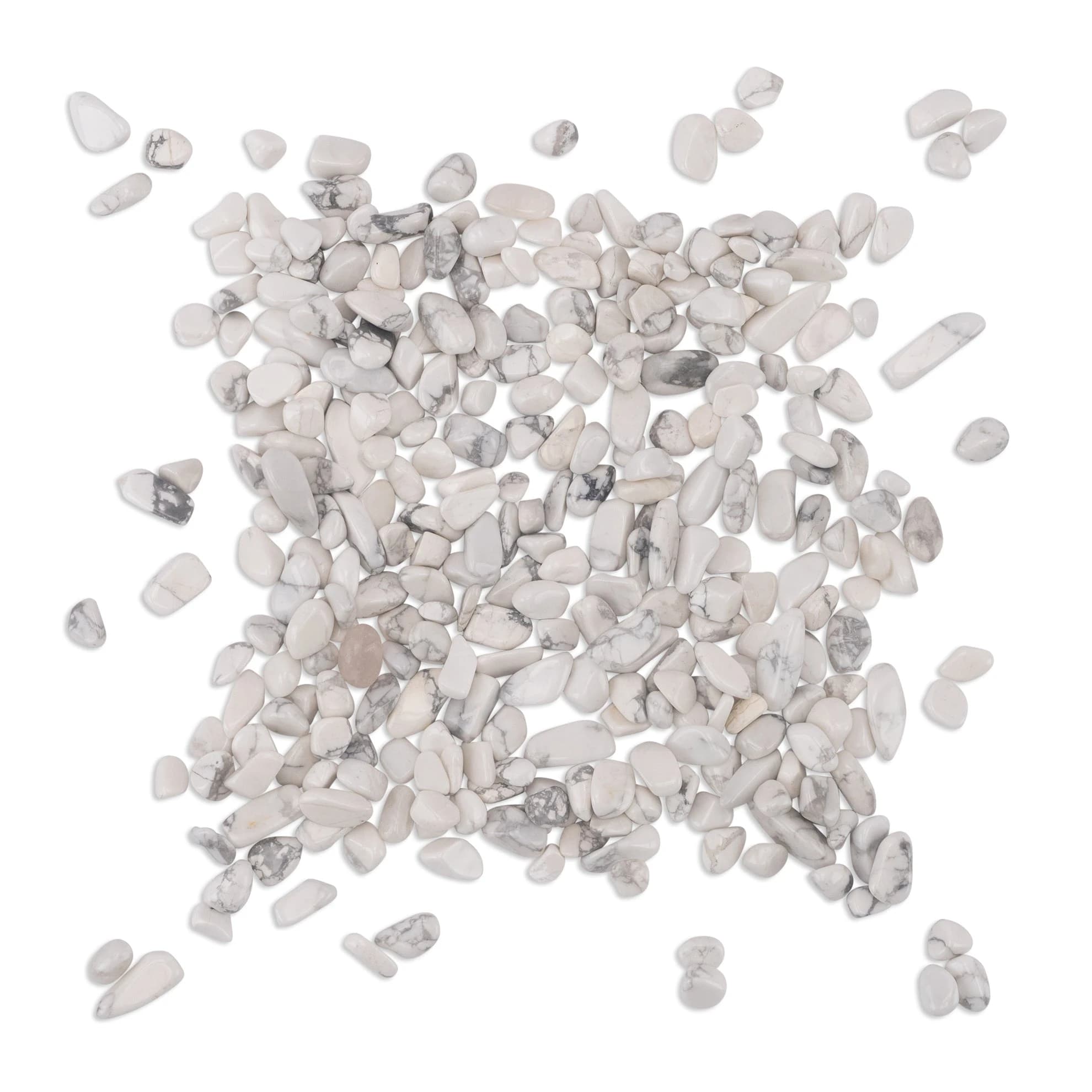White Marble Effect Stones 5-7mm 1Kg- thumbnail 2
