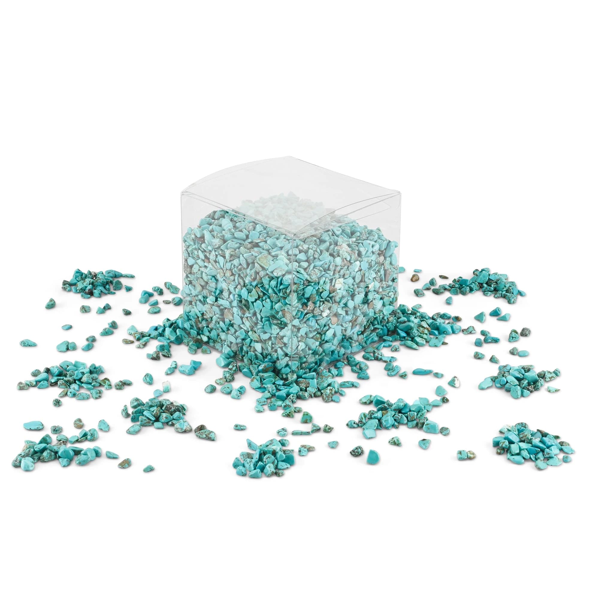 Blue Coloured Stones 5-7mm 1Kg-