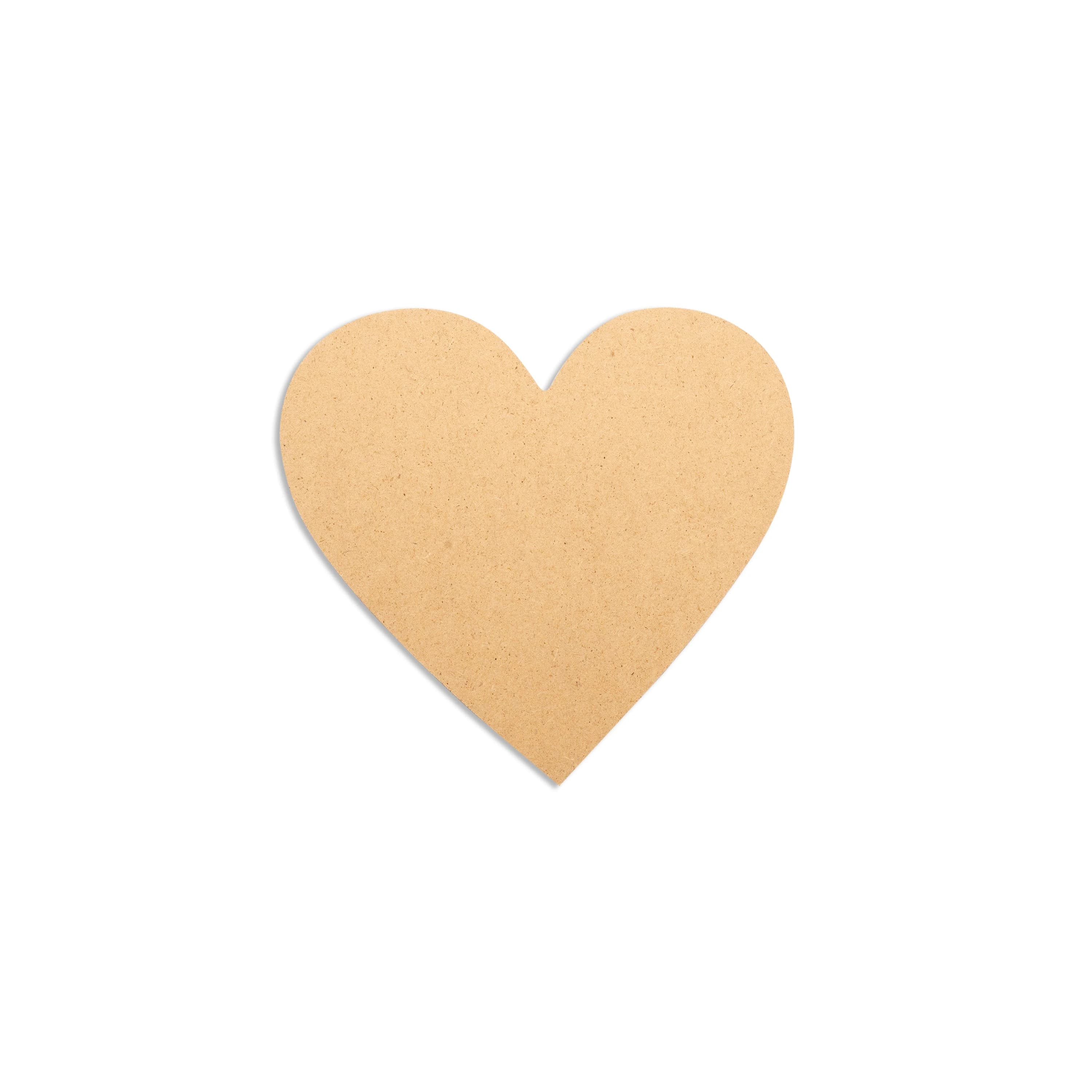 MDF Heart Shape Coaster Base 110x110mm x 10
